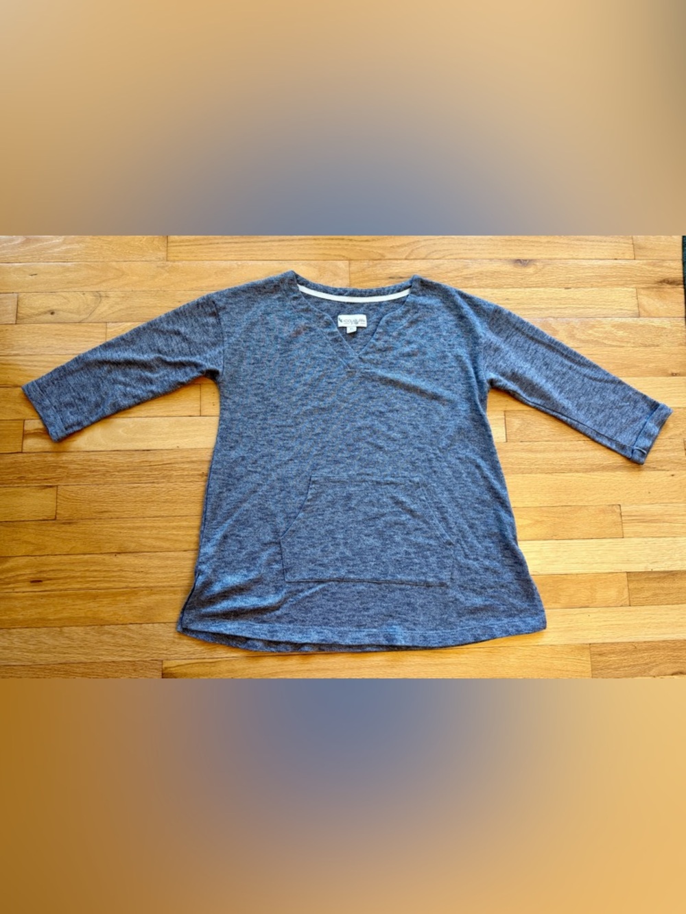 Koolaburra by UGG Gray Womens Oversized Long Sleeve Tee size XS